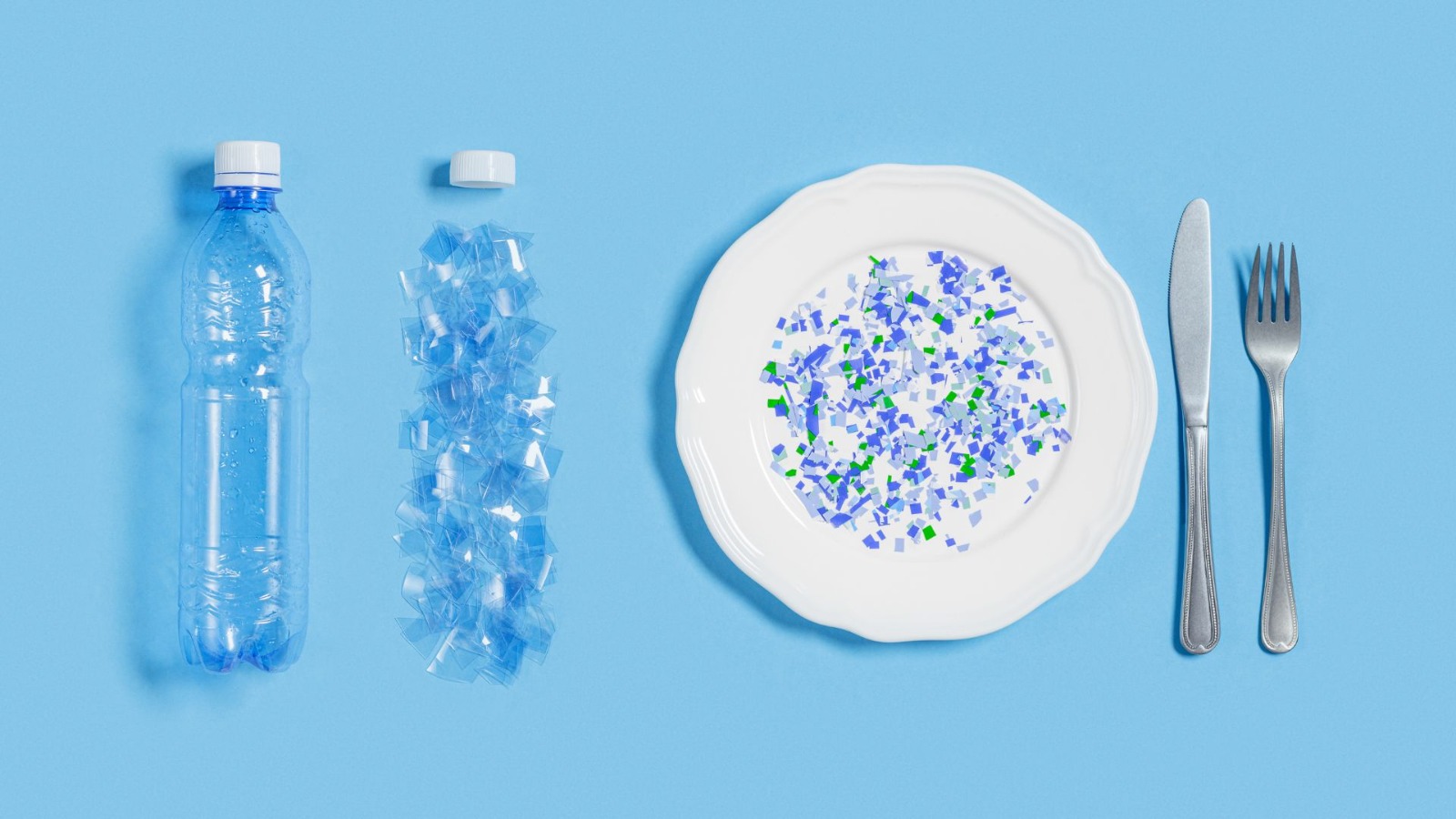 imagen de microplasticosen agua